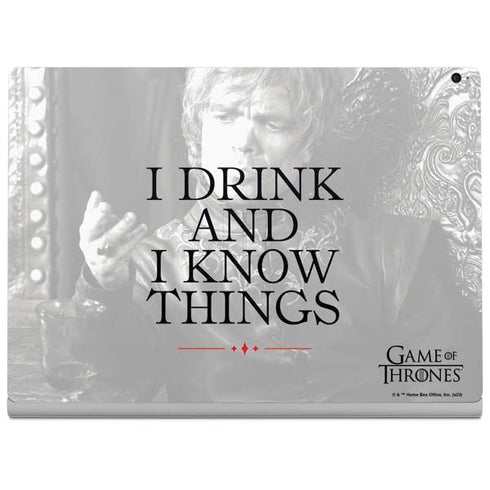 Game of Thrones: Tyrion Lannister Quote Surface Book 2 15in Skin